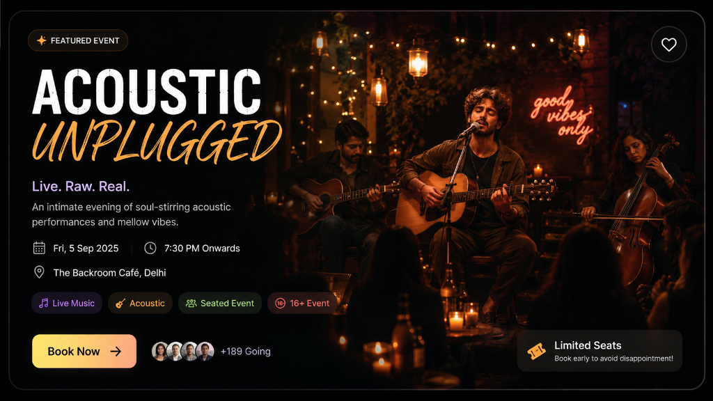Acoustic Unplugged — Live. Raw. Real.